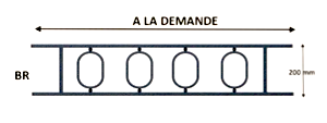 garde-corps, barre d'appui, appui de fenêtre, balustrade, en fonte moulée et fer forgé_LOISELET_BO